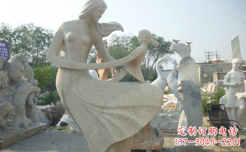 母女公园景观石雕