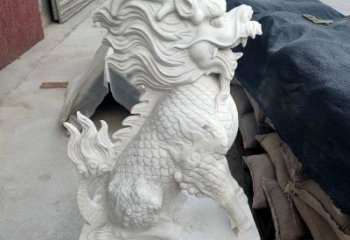 汉白玉麒麟雕塑 镇宅招财神兽石雕