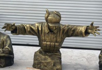 黄继光铜雕