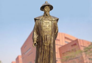 黄铜曾国藩铸铜雕像-学校校园历史文化名人著名民族英雄人物雕塑