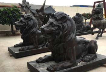汇丰铸铜狮子