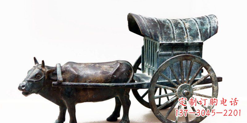 牛车景观铜雕