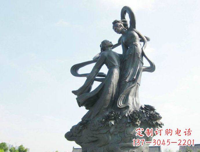 牛郎织女广场景观铜雕