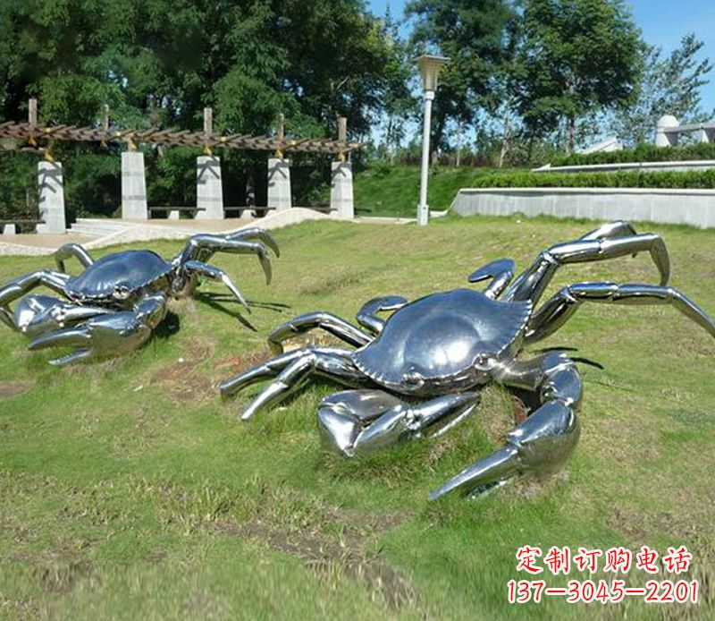 螃蟹雕塑不锈钢