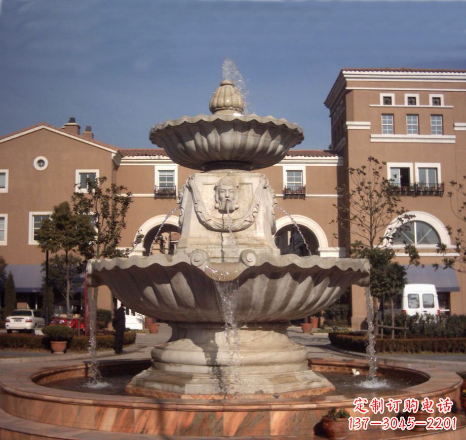 喷泉石雕