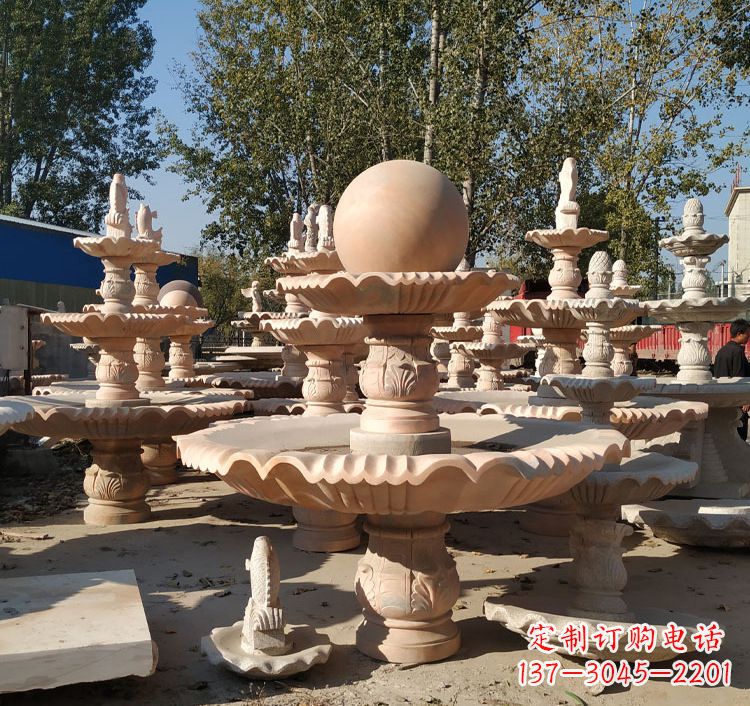 喷泉砂岩水景雕塑