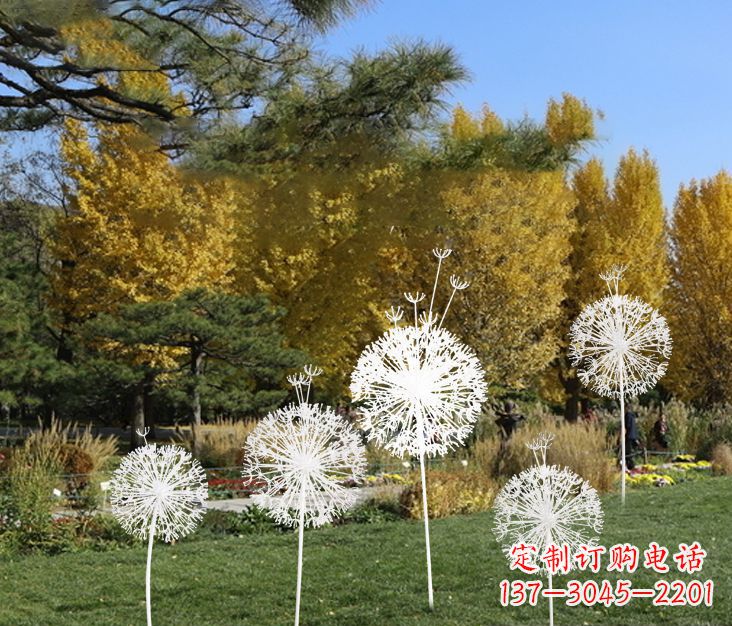 中领雕塑:精美不锈钢蒲公英雕塑 中领雕塑:精美不锈钢蒲公英雕塑
