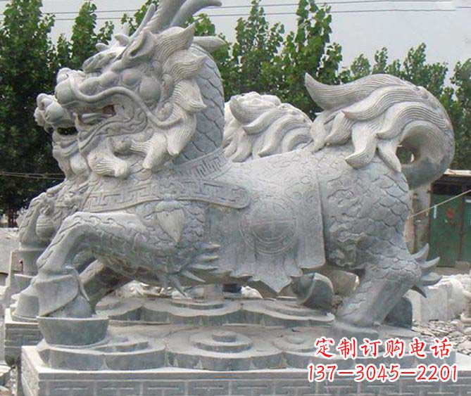 麒麟招财神兽石雕