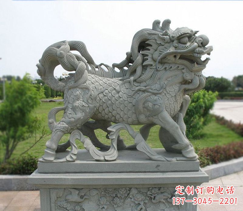 麒麟招财石雕