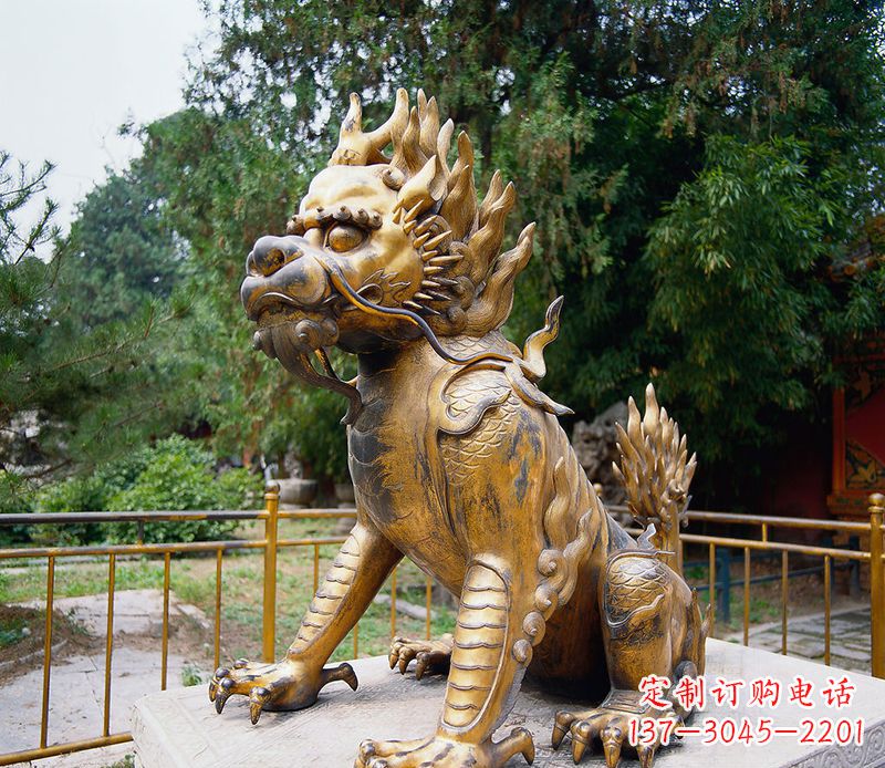麒麟铸铜雕塑