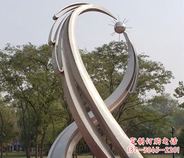 企业不锈钢抽象雕塑1