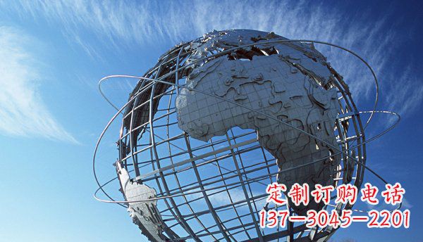 精致的不锈钢地球雕塑 精致的不锈钢地球雕塑