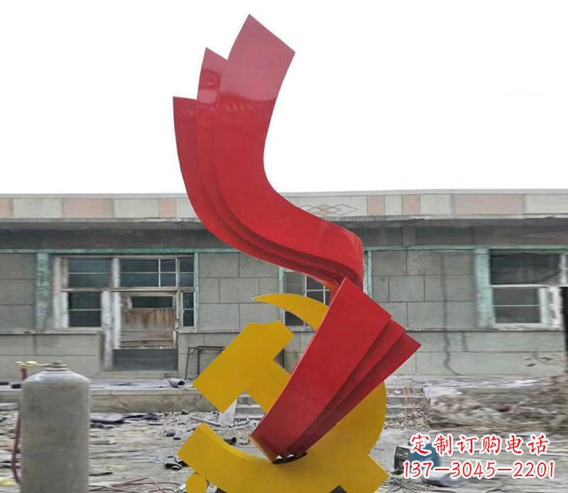 企业不锈钢飘带升华抽象雕塑 企业不锈钢飘带升华抽象雕塑