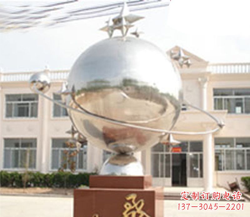 企业不锈钢腾飞科技景观雕塑