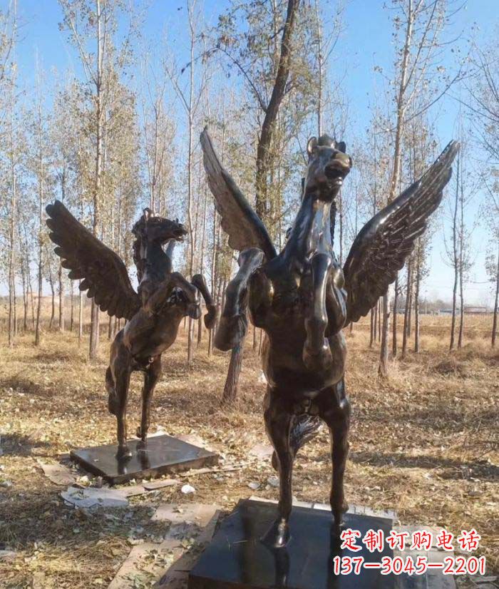 企业飞马铜雕
