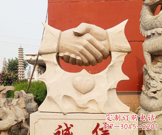 企业景观诚信石雕