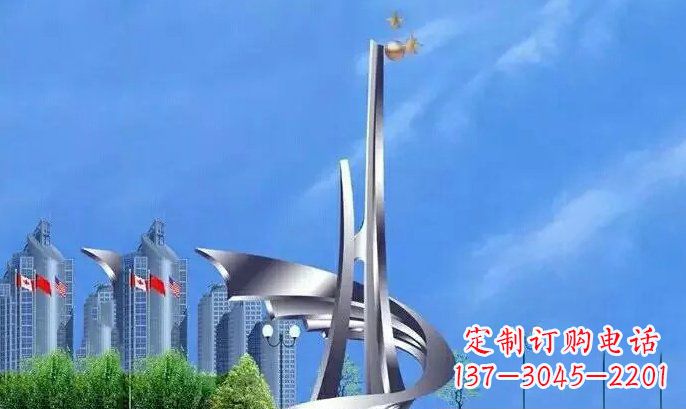 企业崛起不-锈-钢-雕-塑-