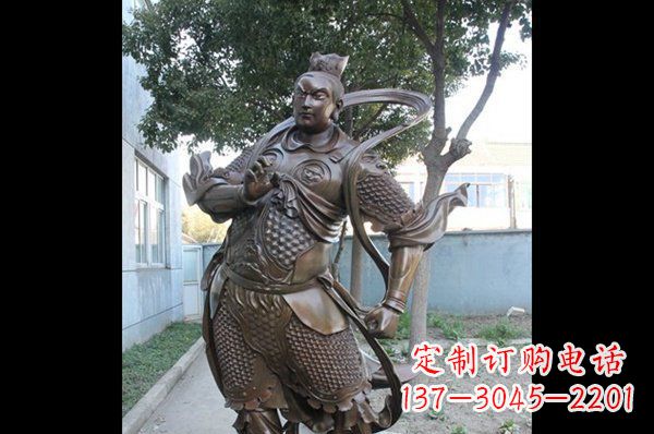 青龙白虎景观铜雕