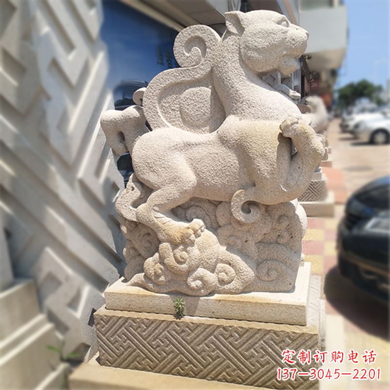 青龙白虎现代雕塑