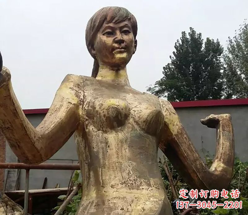 青年男女跳舞公园人物铜雕