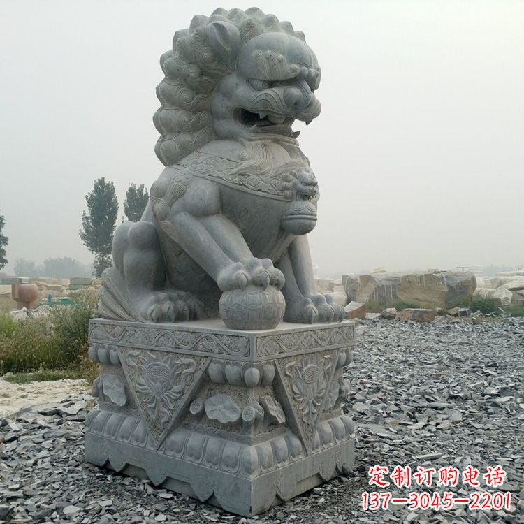 青石北京狮子雕塑