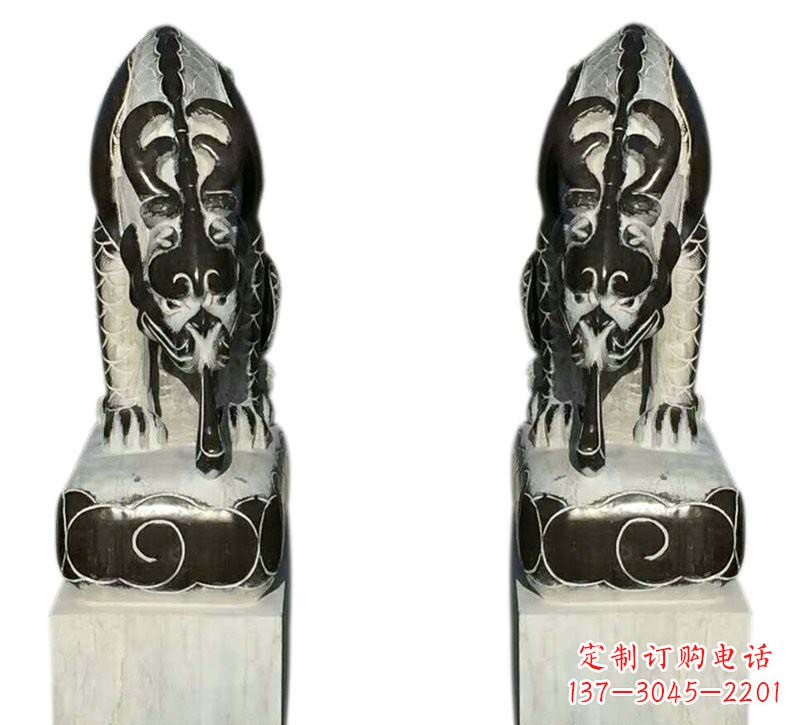 青石仿古避水兽雕塑