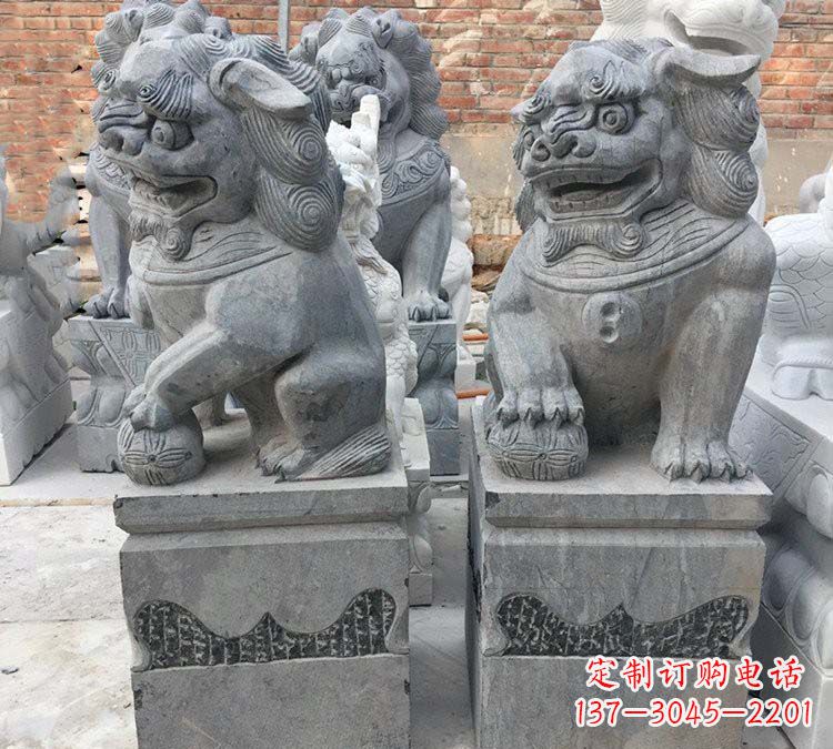 青石仿古狮子雕塑