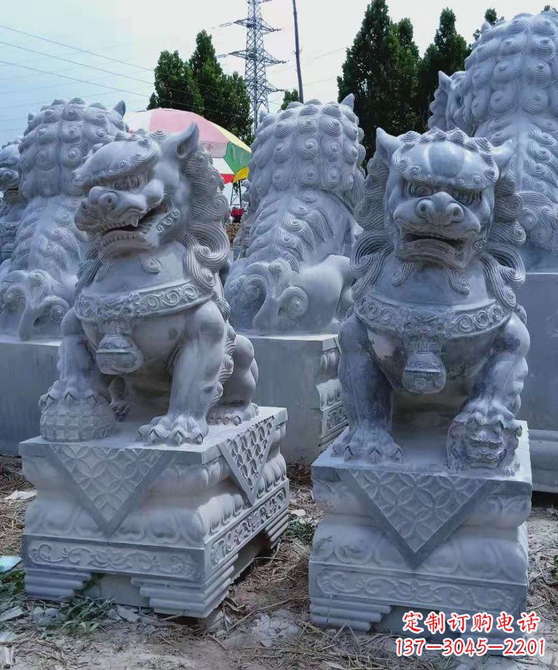 青石仿古镇宅招财北京狮