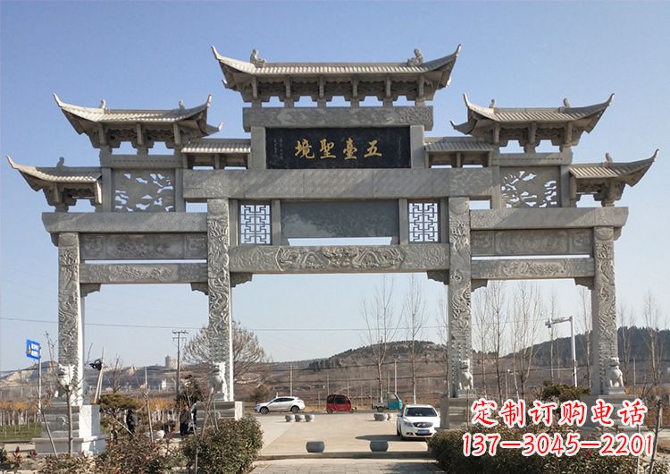 青石牌坊雕刻 青石牌坊雕刻