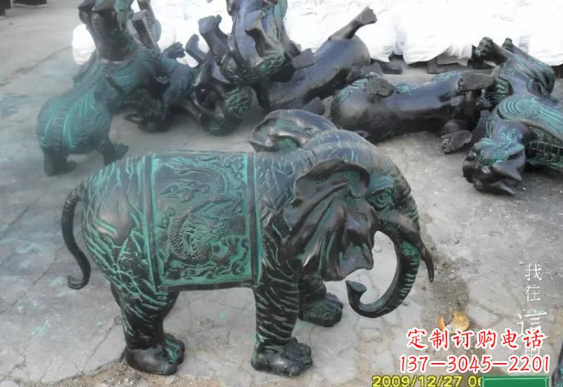 青铜大象雕塑