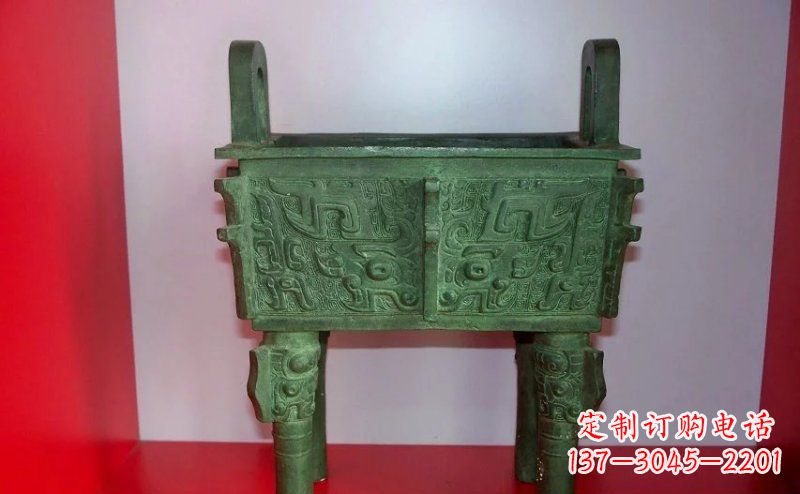 青铜鼎广场雕塑 (2)