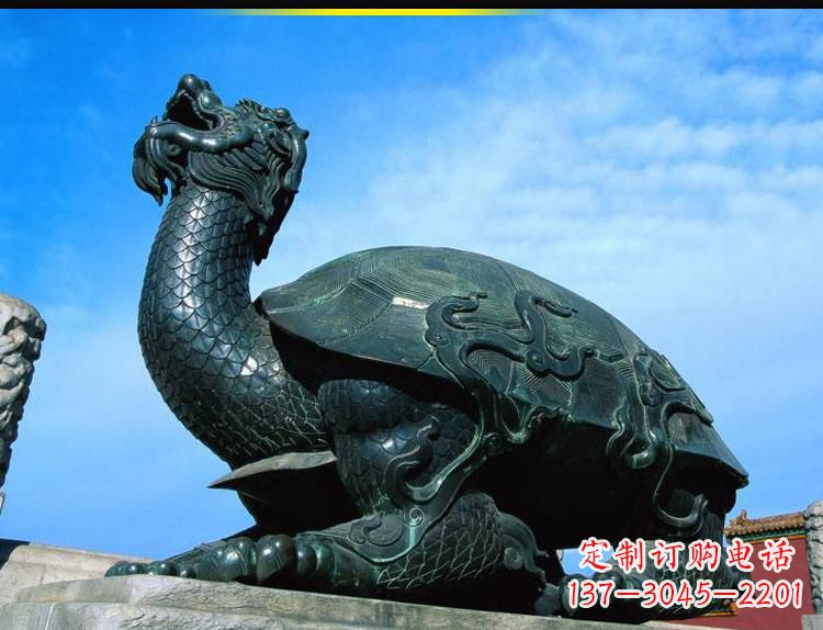 青铜雕塑 - 青铜/龙龟 青铜雕塑 - 青铜/龙龟
