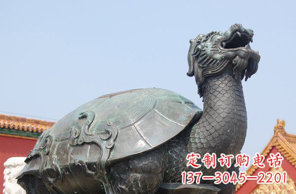 青铜龙龟寺庙神兽铜雕