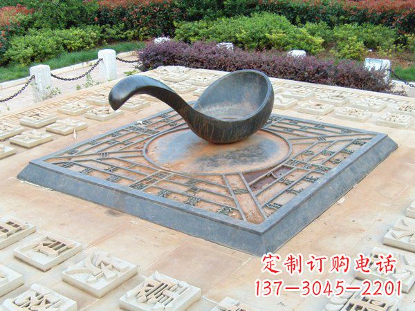 青铜司南指南针铜雕