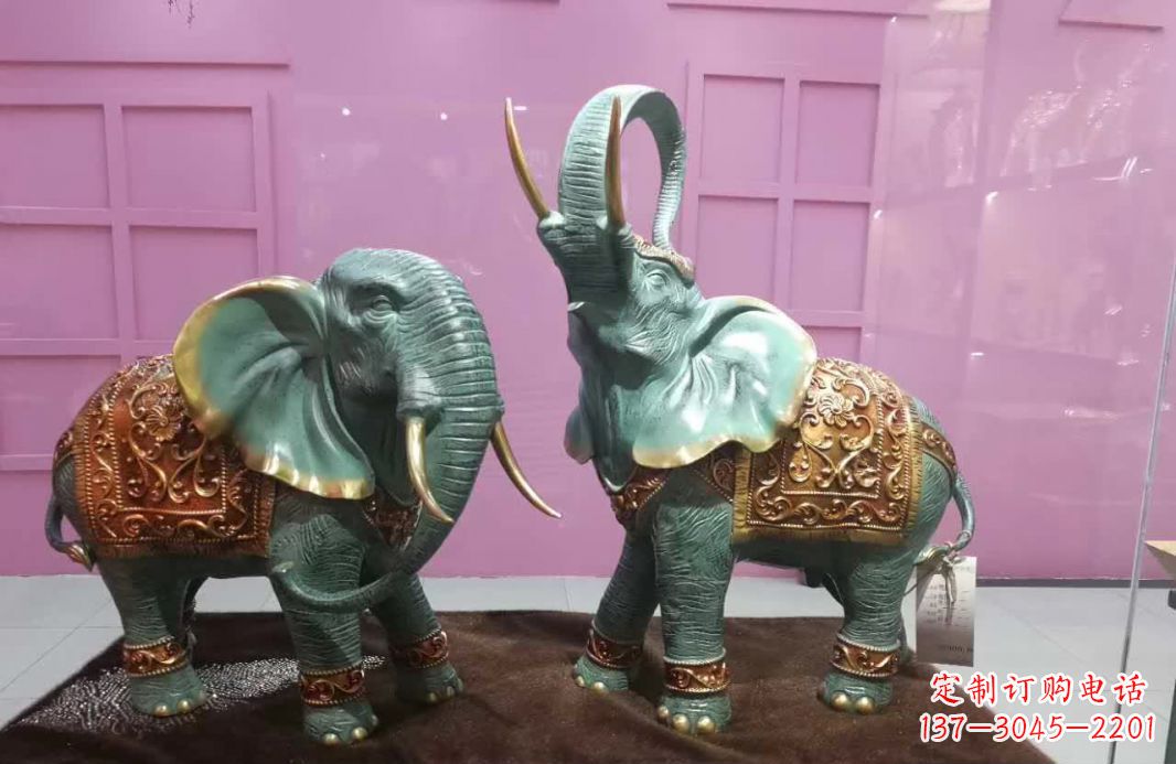 青铜小象雕塑 青铜小象雕塑