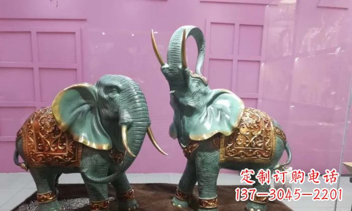 青铜小象雕塑 (3)