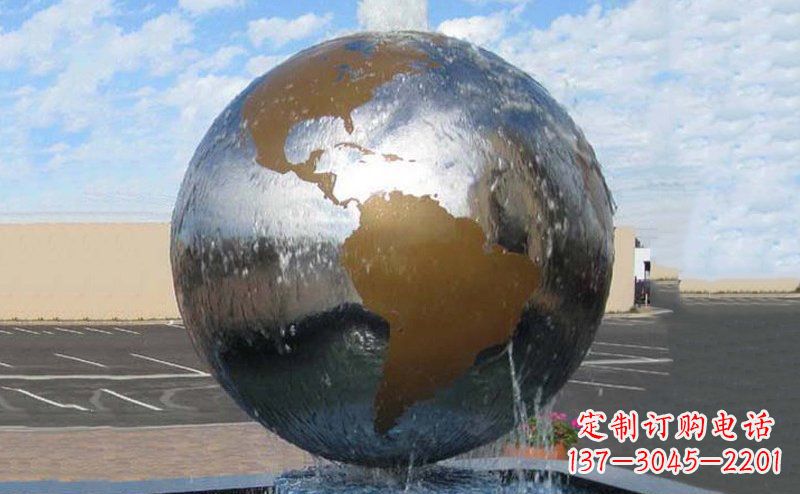 精细不锈钢地球雕塑,让您的家居更有文艺范 精细不锈钢地球雕塑,让您的家居更有文艺范
