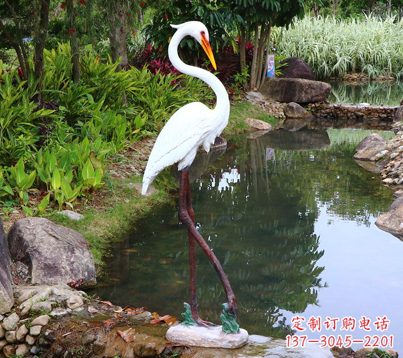 曲阳鹤玻璃钢雕塑图片