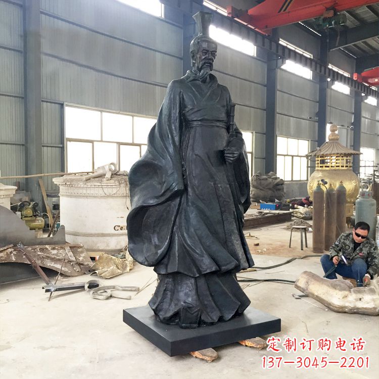 屈原铜雕像