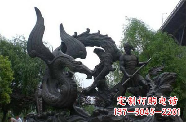 赛龙舟铜雕