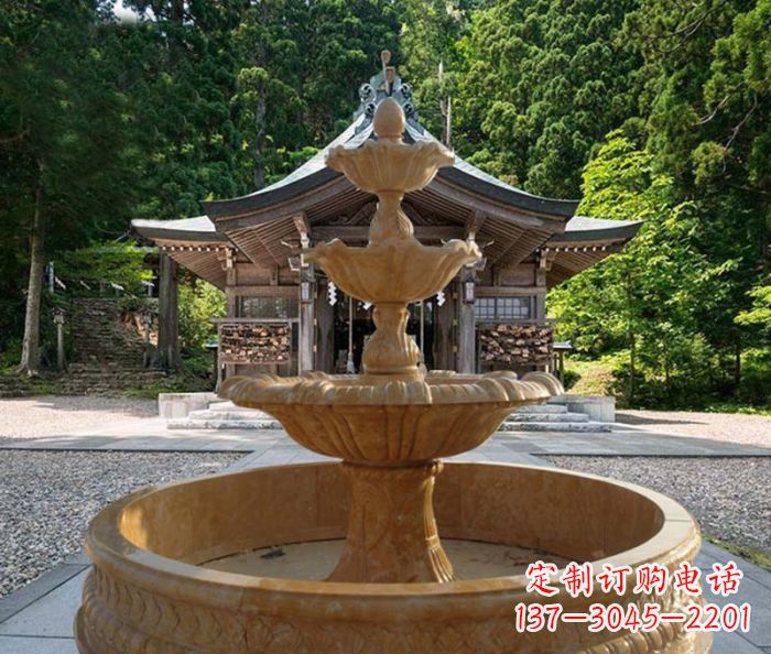 三层喷泉公园石雕