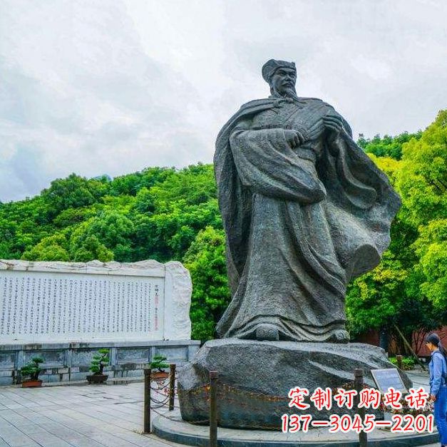 三国名人诸葛亮雕塑-公园景区历史名人雕塑