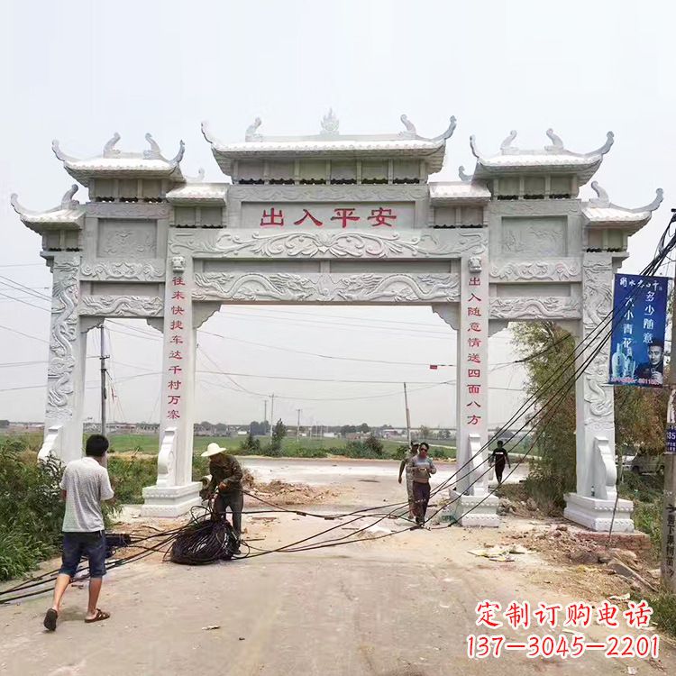 四柱雕塑 - 四柱/农村/牌坊