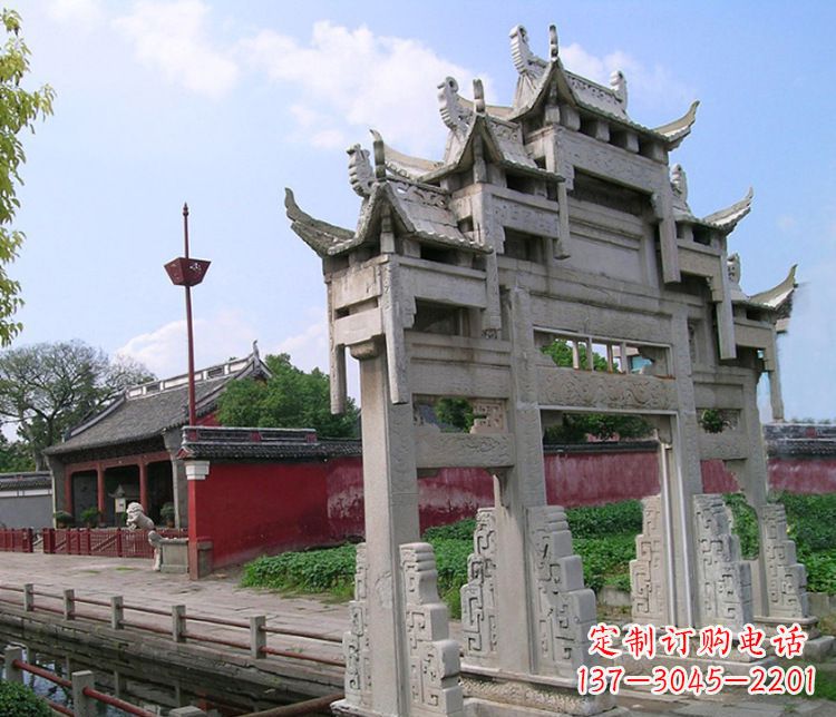 三门雕塑 - 三门/大型/牌坊/石雕 三门雕塑 - 三门/大型/牌坊/石雕