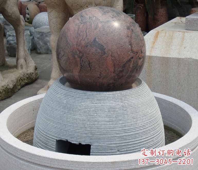 沙岩喷泉雕塑