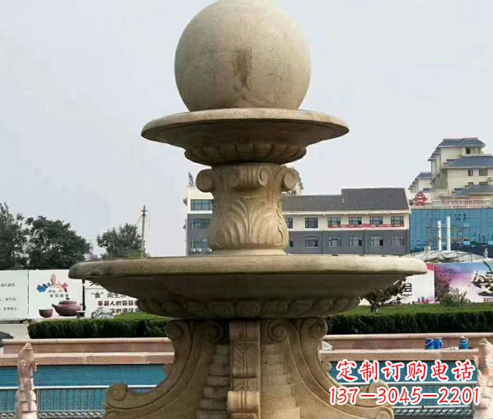 砂岩大型喷泉石雕 (2)