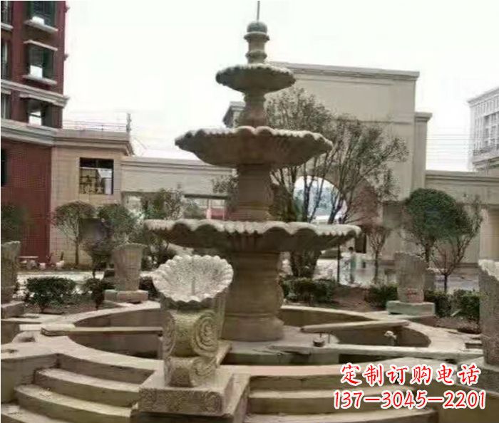 砂岩大型喷泉石雕