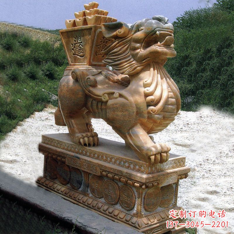 商场企业看门神兽“日进斗金”招财貔貅石雕