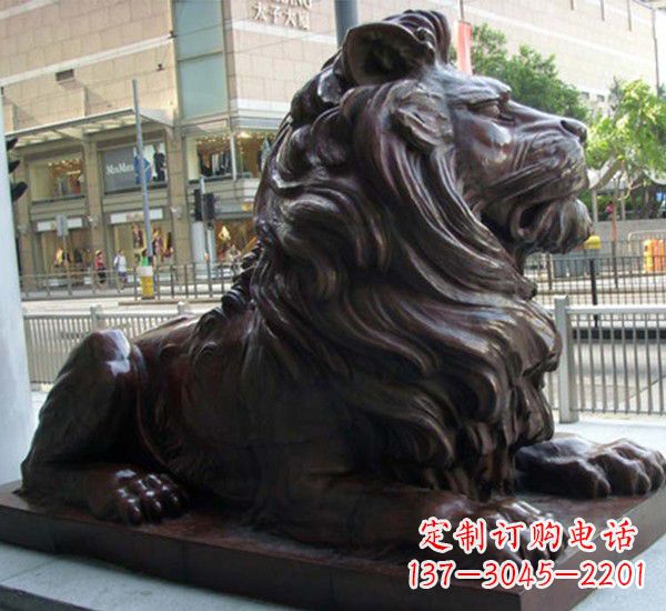 商场用汇丰铜狮子