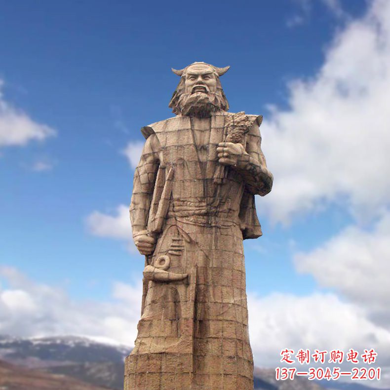 神农大型石雕像